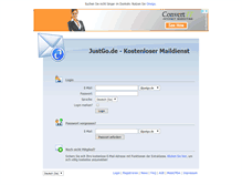 Tablet Screenshot of justgo.de